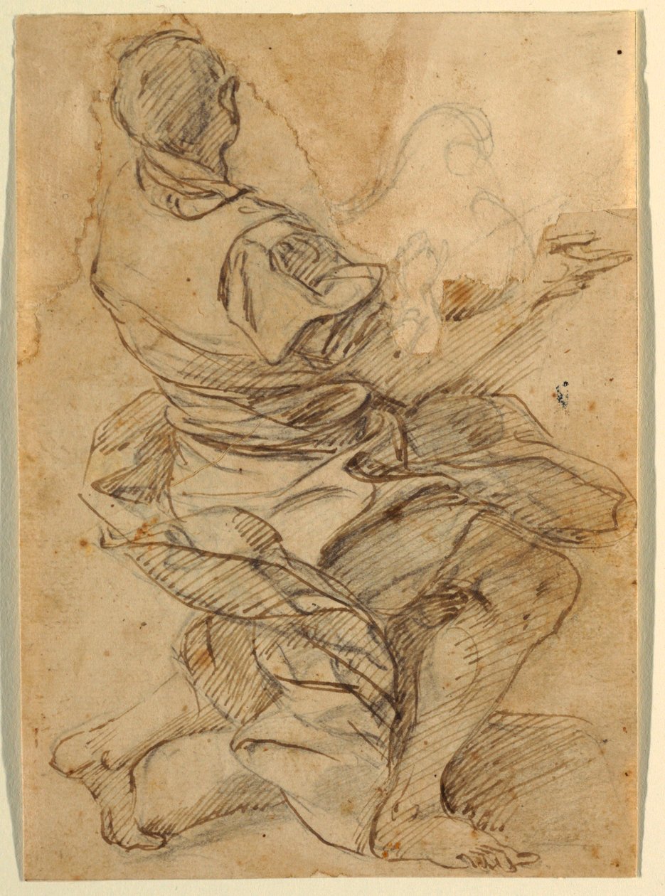 diz çökmüş adam by Domenico Gargiulo, called Micco Spadaro