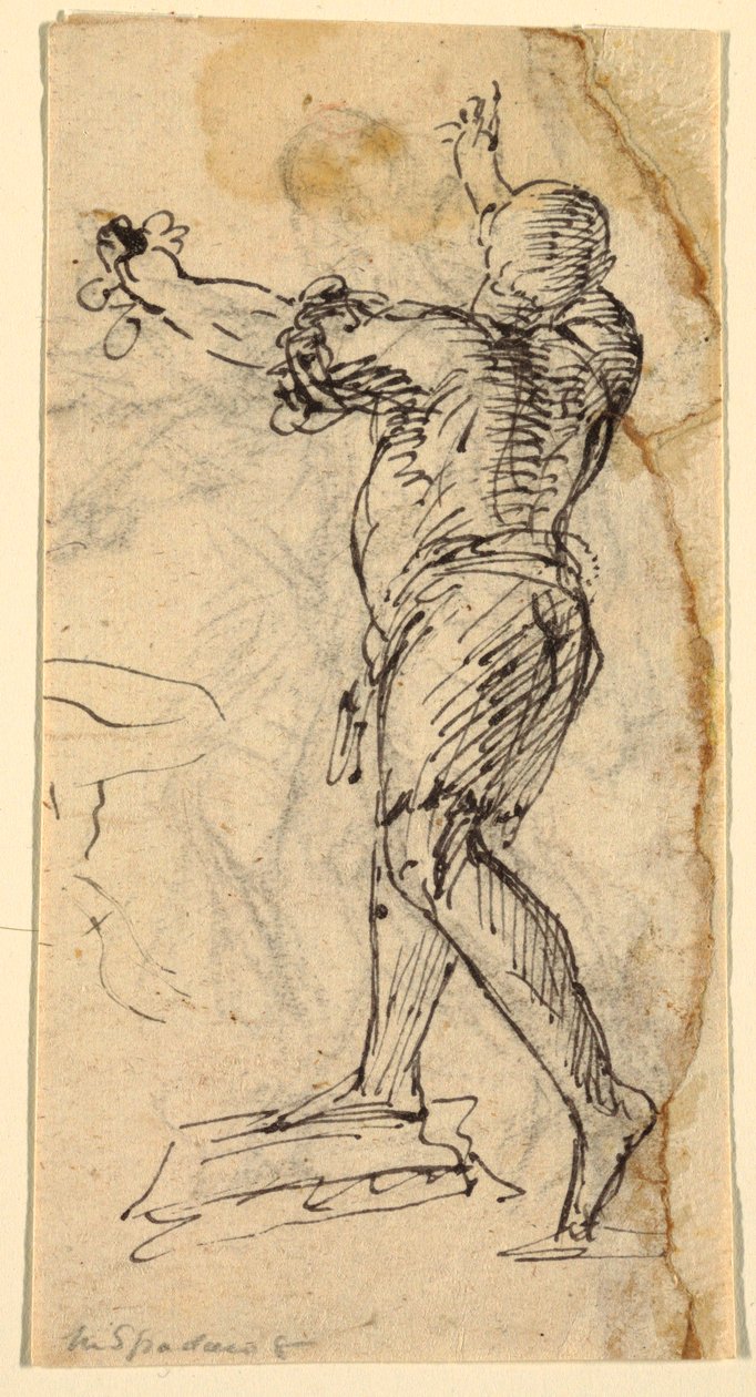Kollarını Kaldırmış Duran Adam by Domenico Gargiulo, called Micco Spadaro