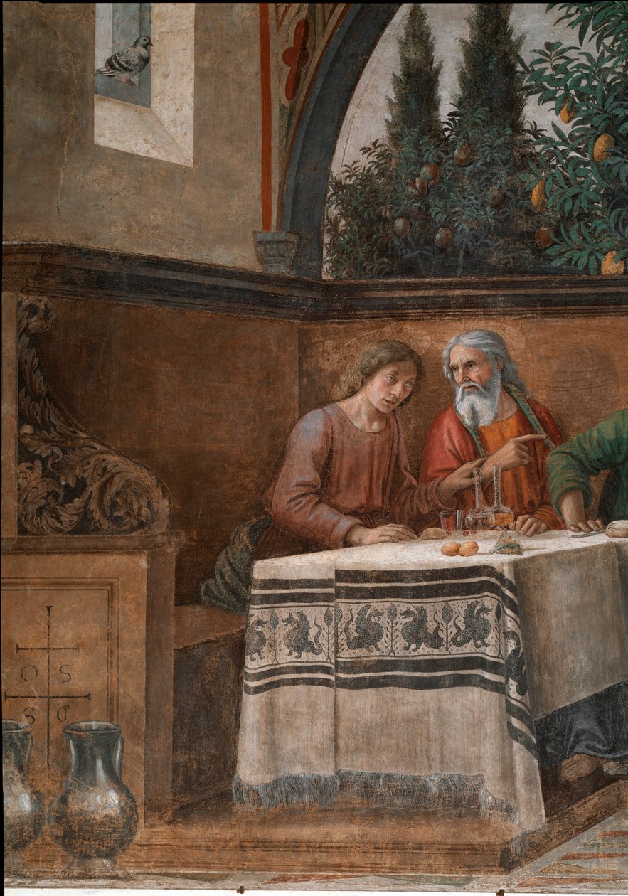Son Akşam Yemeği. Detay. (Fresk by Domenico Ghirlandaio