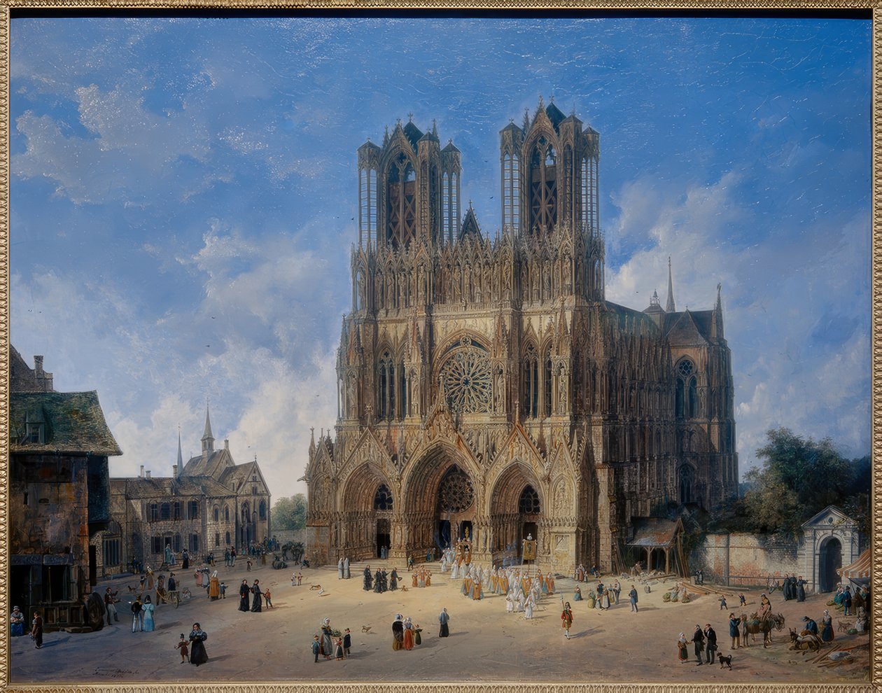 Reims Katedrali by Domenico II Quaglio