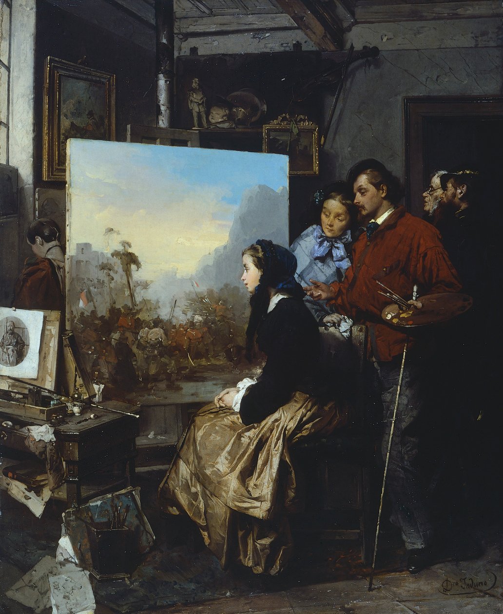 Garibaldi için bir düşünce by Domenico Induno