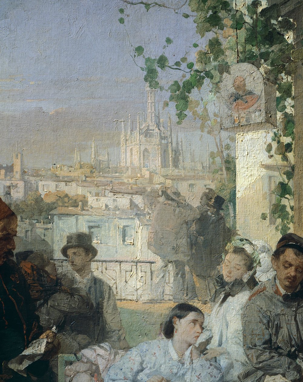 Villafranca Barışı Haberi, Domenico Induno, detay by Domenico Induno