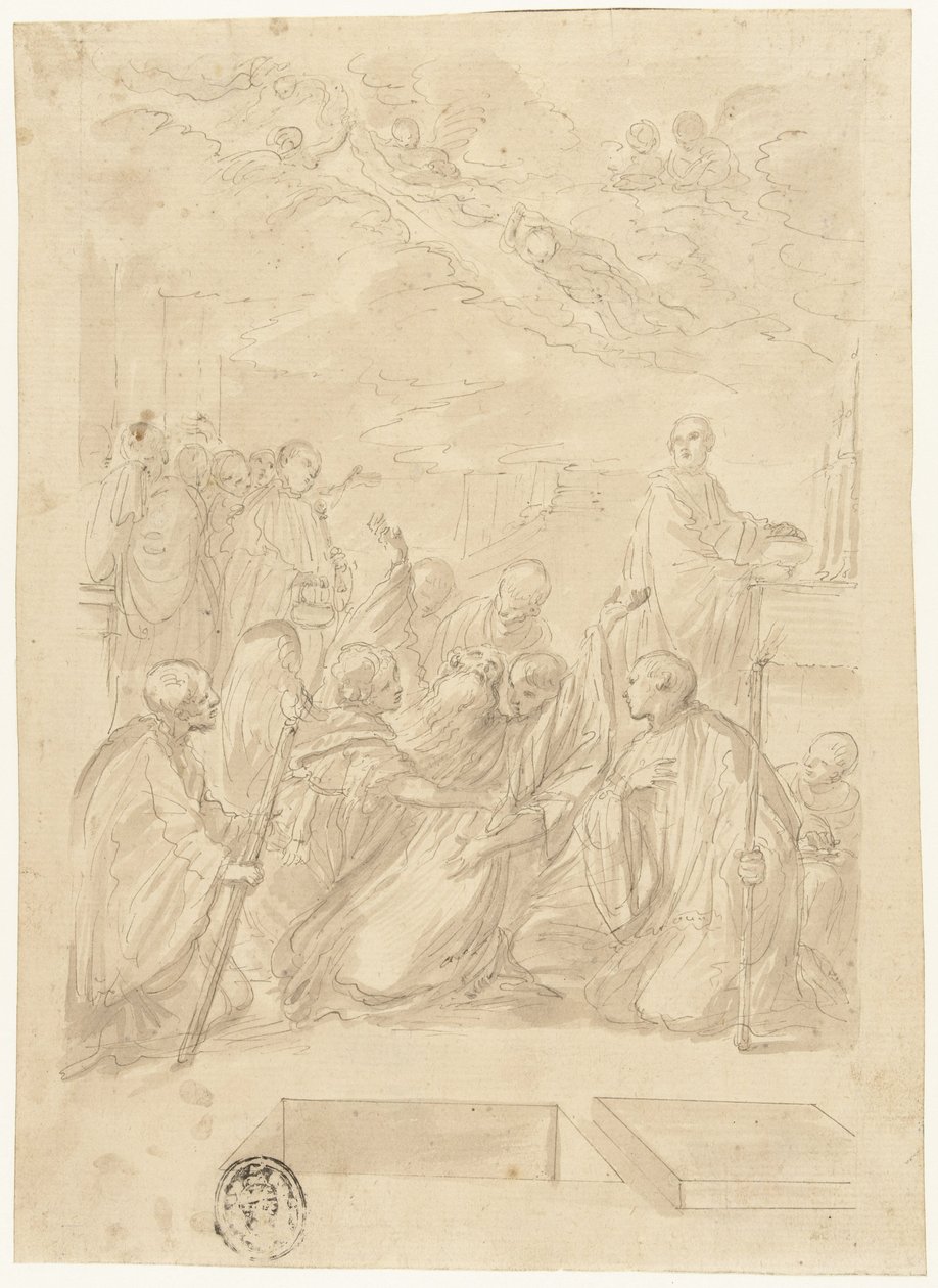 Aziz Benedict'in Ölümü by Domenico Maria Canuti
