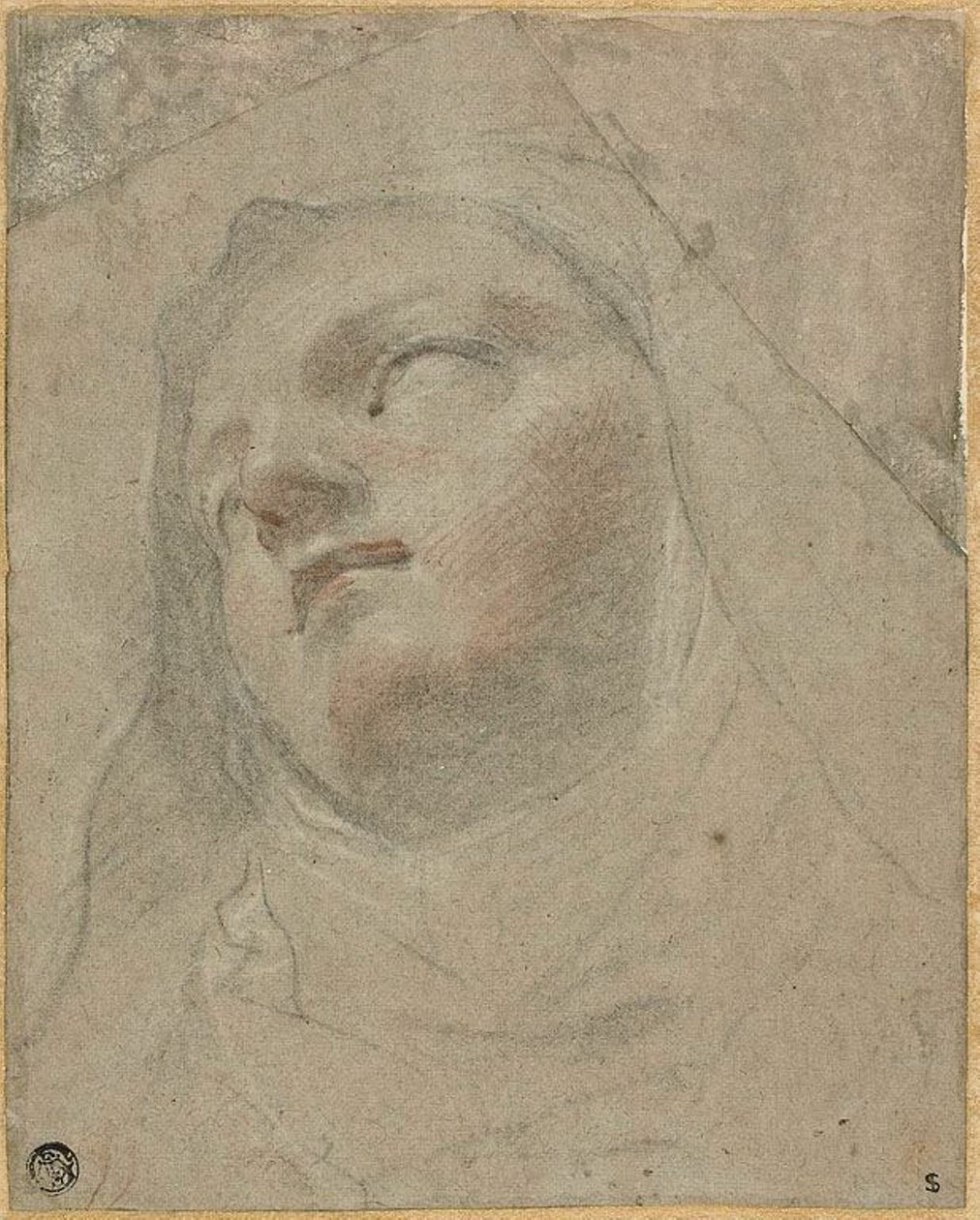 Dominikli Rahibe Başkanı: Saint Dominic'in Ecstasy'si için Çalışma by Domenico Maria Canuti