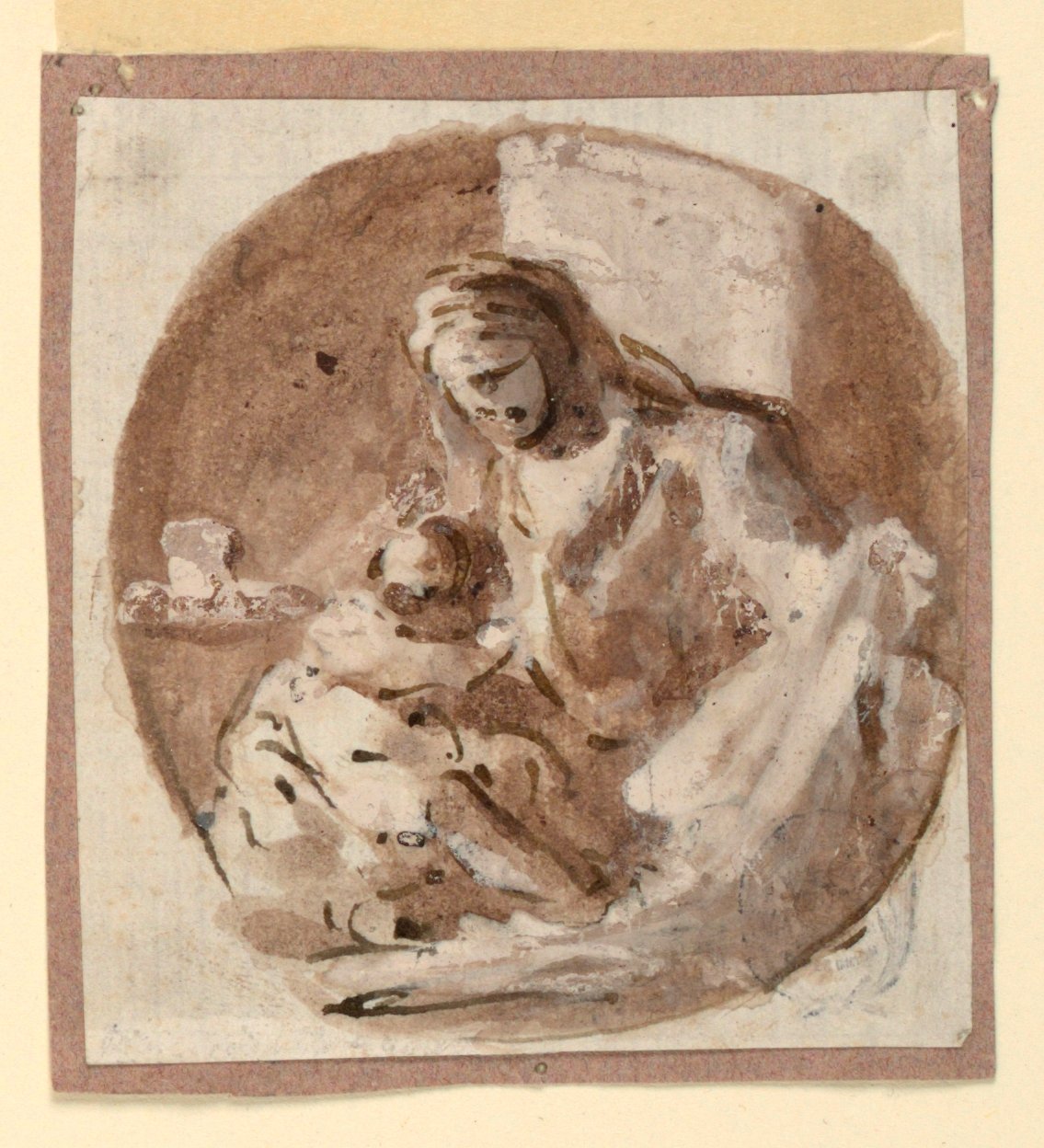 madonna ve çocuk by Domenico Mondo
