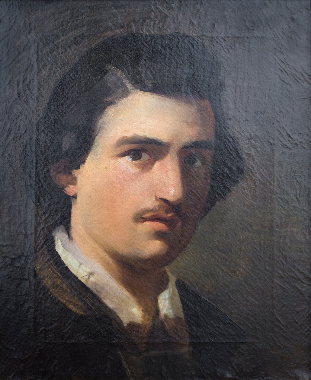 Neredeyse yirmi yaşında otoportre by Domenico Morelli