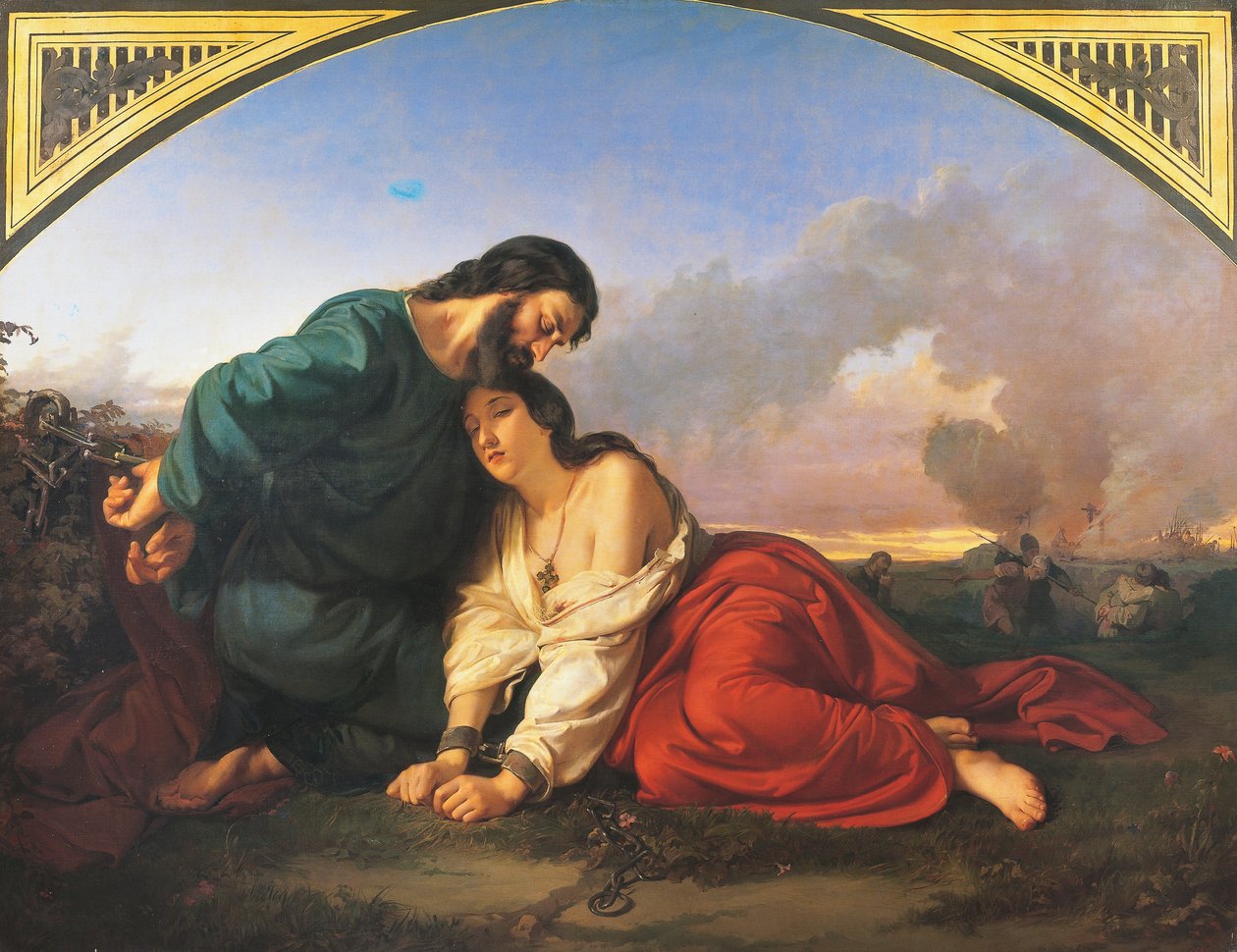 İki Hristiyan Şehit İnfaza Mahkûm Edildi by Domenico Morelli
