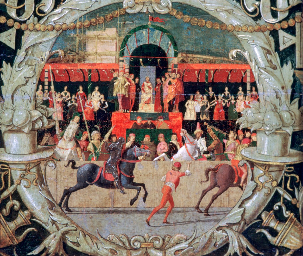 Sinyalden önce Sabinlerin Tecavüzü, c1490 by Domenico Morone