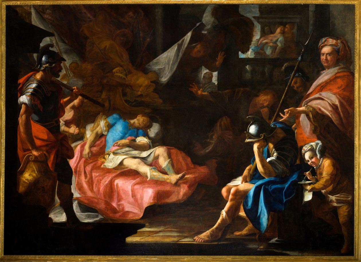 Germanicus'un ölümü, 1730-40 dolayları (tuval üzerine yağlıboya) by Domenico Parodi