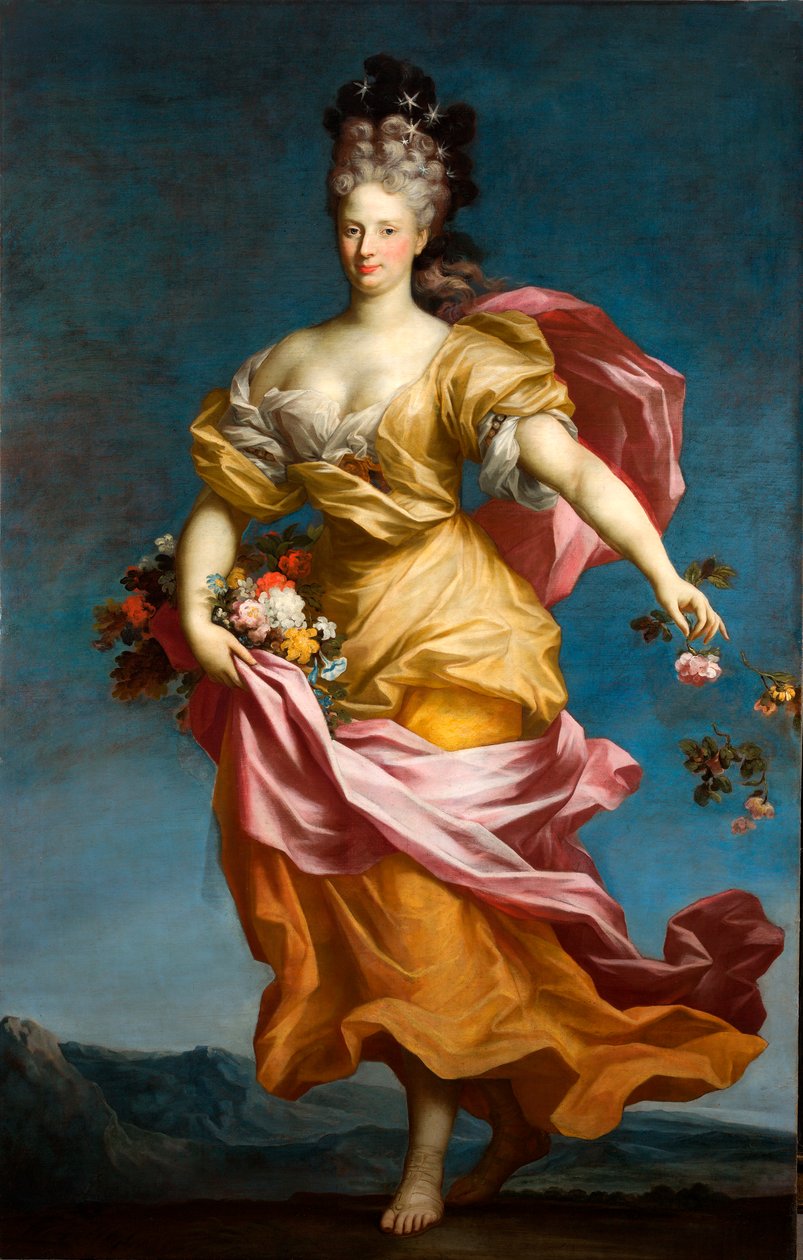 Paola Maria Lomellini Adorno, Flora olarak, 1699 dolayları (tuval üzerine yağlı boya) by Domenico Parodi