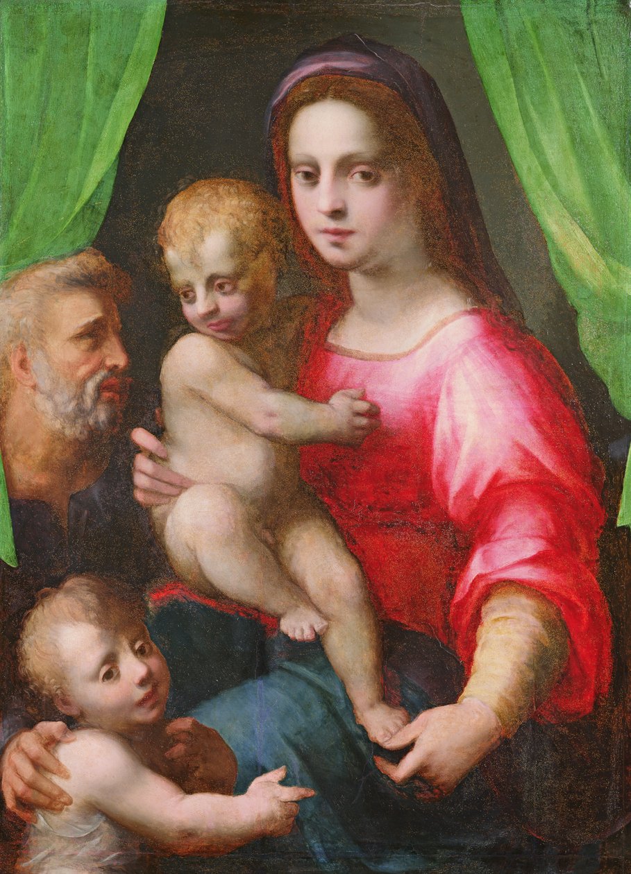 kutsal Aile by Domenico Puligo