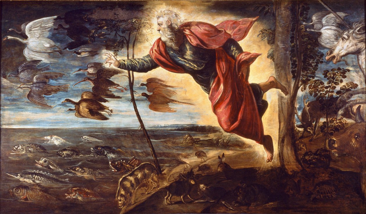 Hayvanların Yaratılışı (Resim by Domenico Robusti Tintoretto