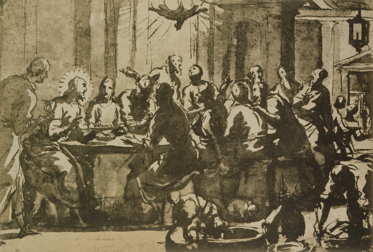 Son Akşam Yemeği by Domenico Robusti Tintoretto