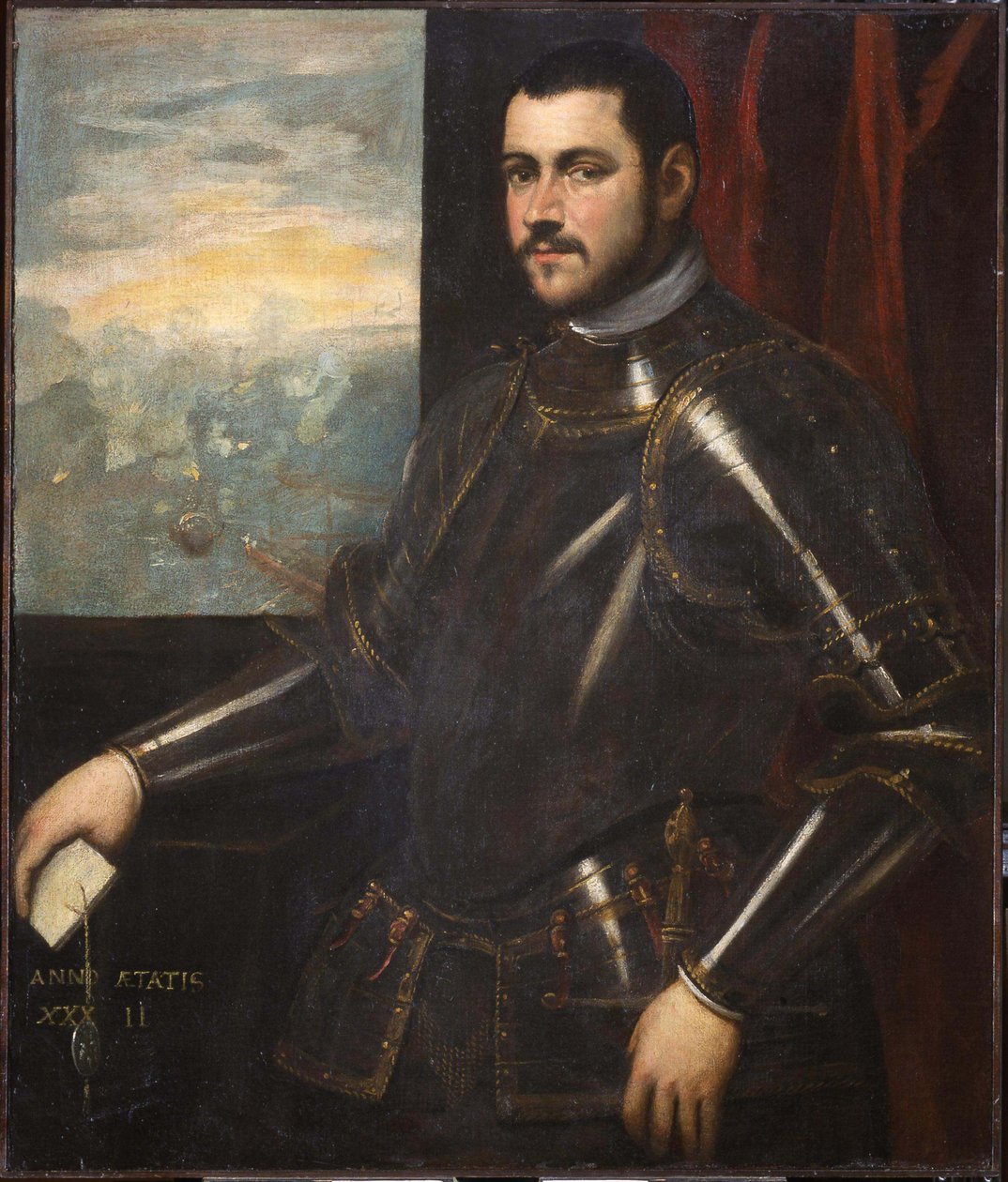 Venedikli bir amiralin portresi, 16. yüzyıl. by Domenico, Tintoretto