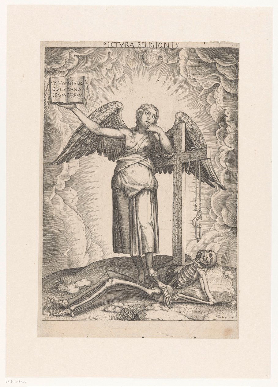 İnanç Alegorisi Pictura Religionis (nesne üzerindeki başlık) by Domenico Vito