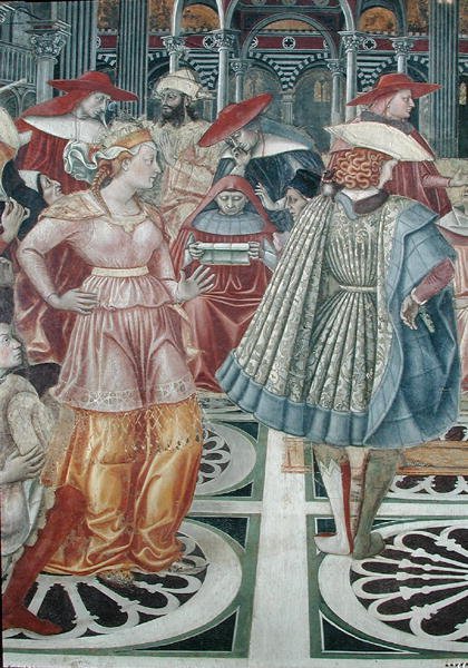 Papa Celestine III (c.1106-98) Siena Hastanesine Özerklik Verdi by Domenico di Bartolo