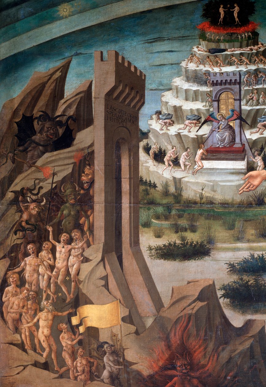 Dante Alighieri ve komedisi by Domenico di Michelino