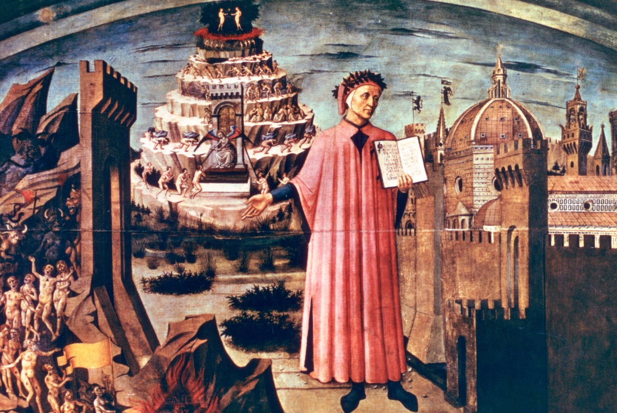 Dante ve Şiiri İlahi Komedya, 1465. by Domenico di Michelino