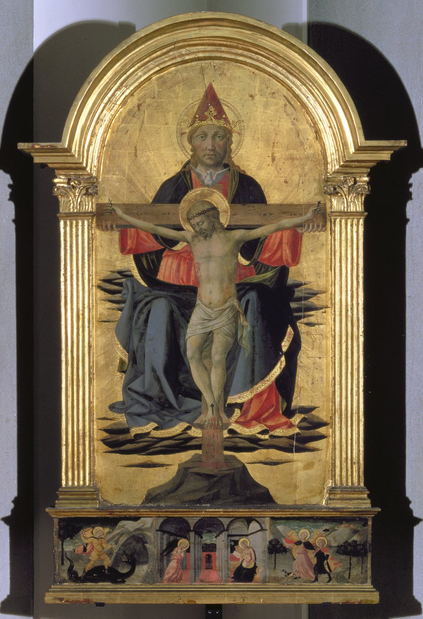 Holy Trinity (panelde tempera) by Domenico di Michelino
