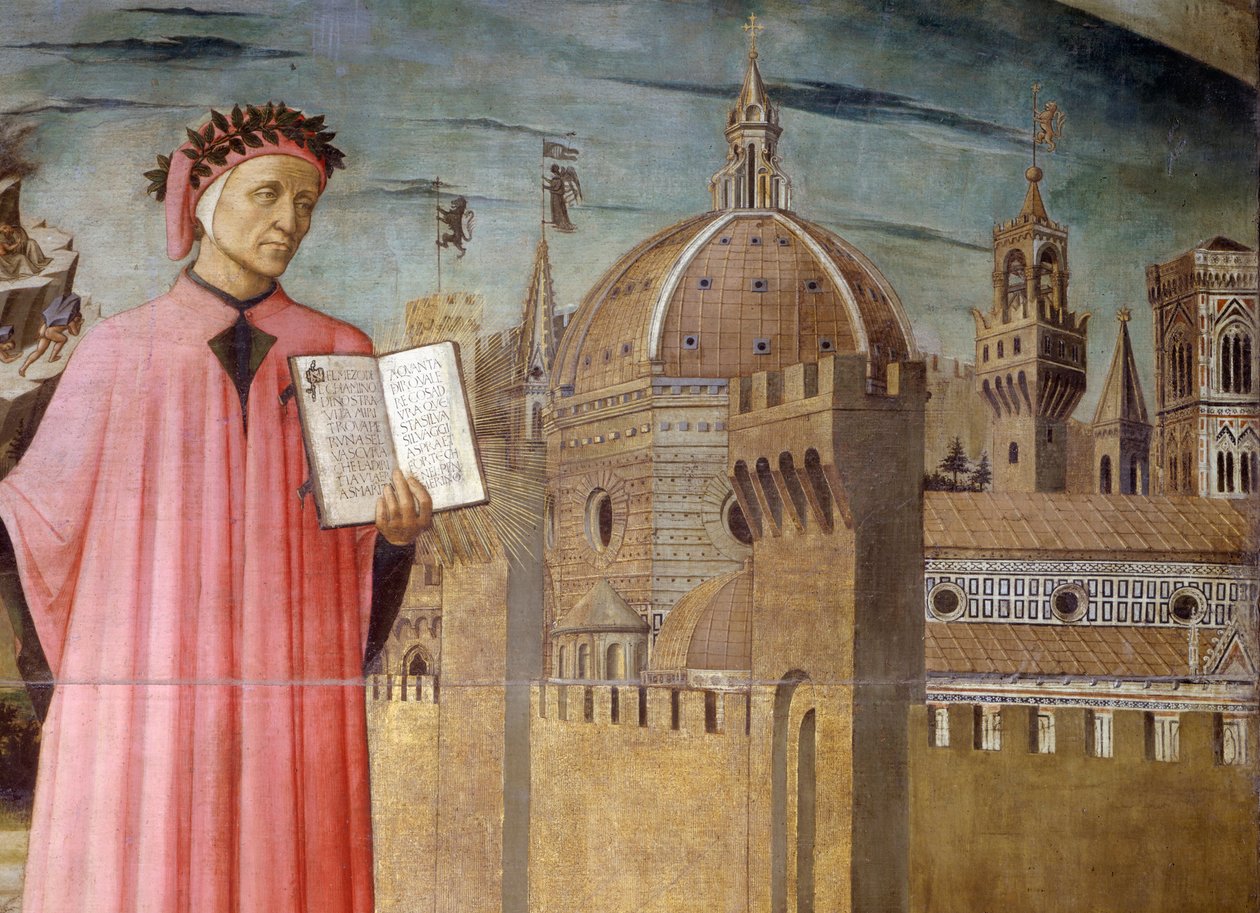 İtalya, Toskana Bölgesi, Floransa, Dante Alighieri