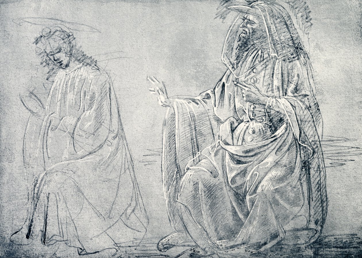 Şekil Çalışması by Domenico school of Ghirlandaio
