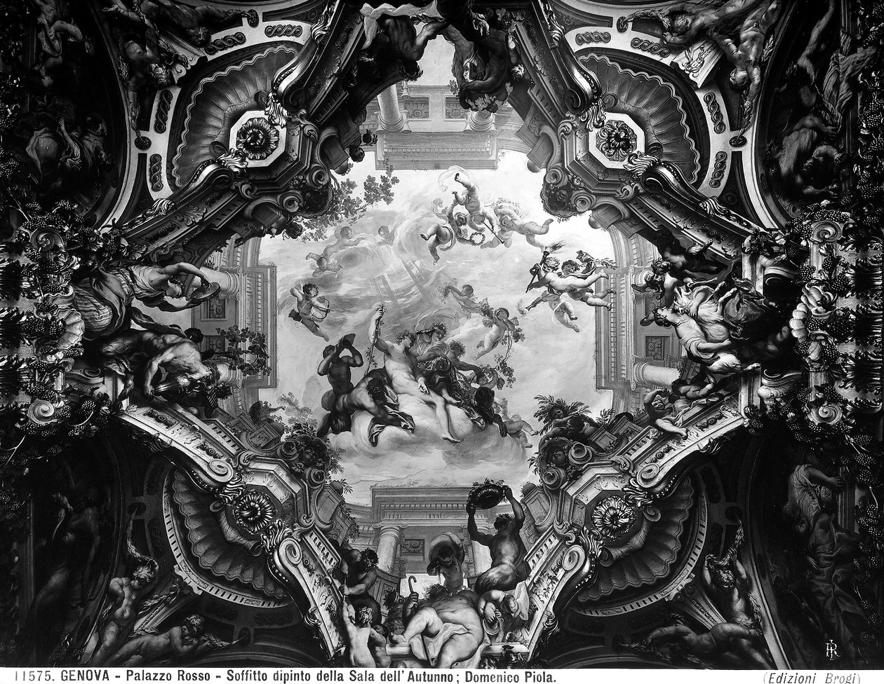 Sonbahar Alegori, Sonbahar Odasının kasasında by Domenico the Elder Piola