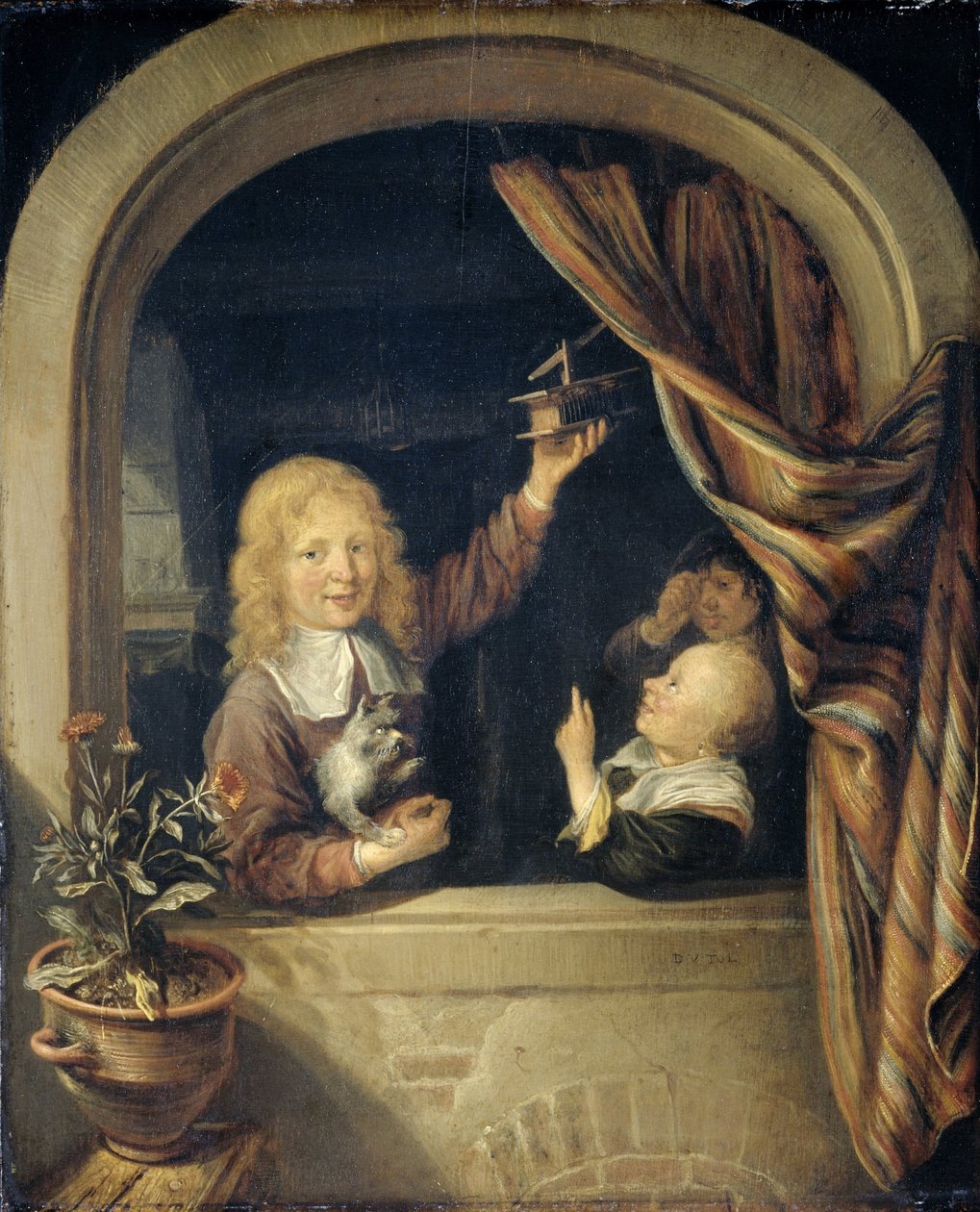 Fare kapanı olan çocuklar by Domenicus van Tol