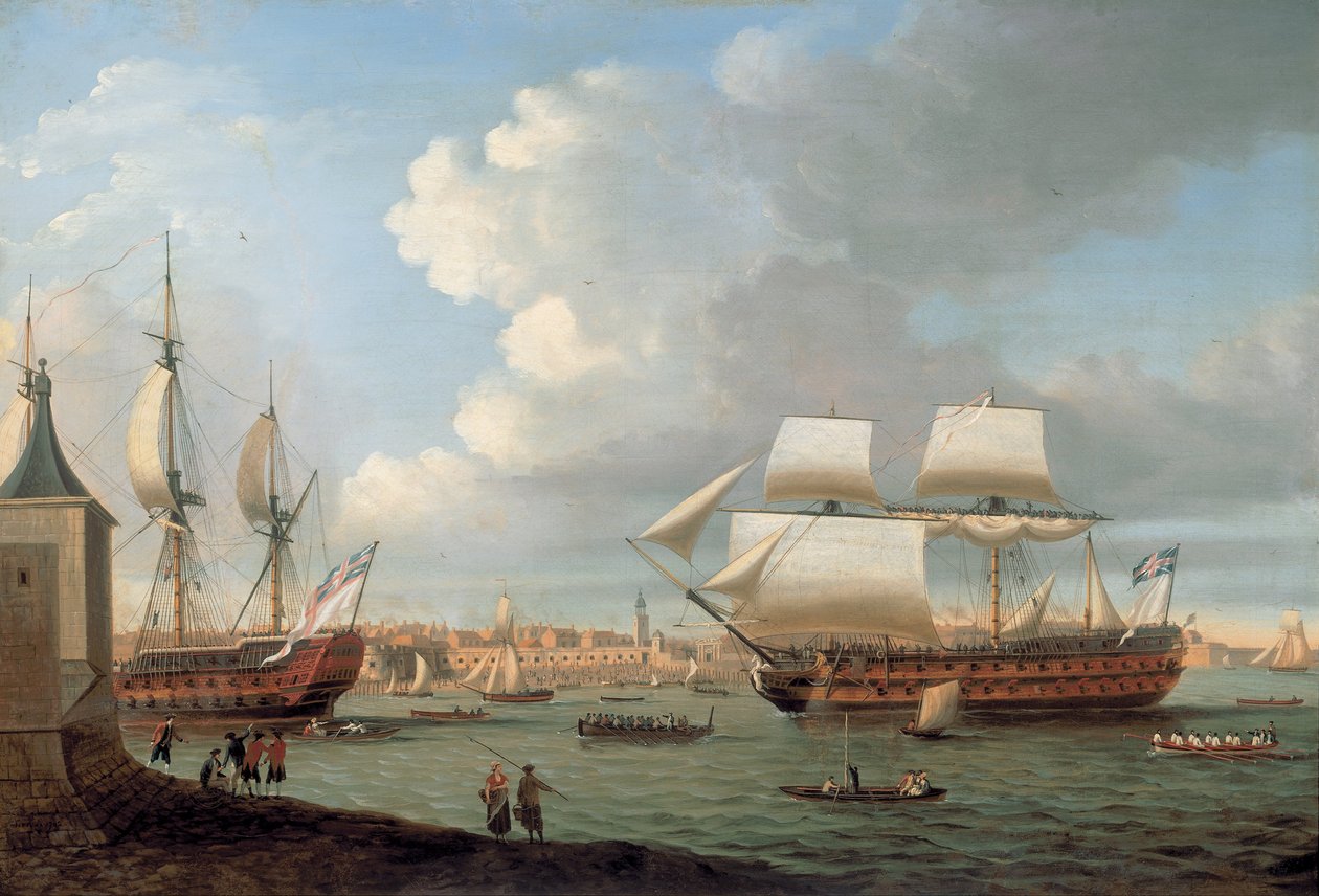 Foudroyant ve Pegasus, Portsmouth Limanı