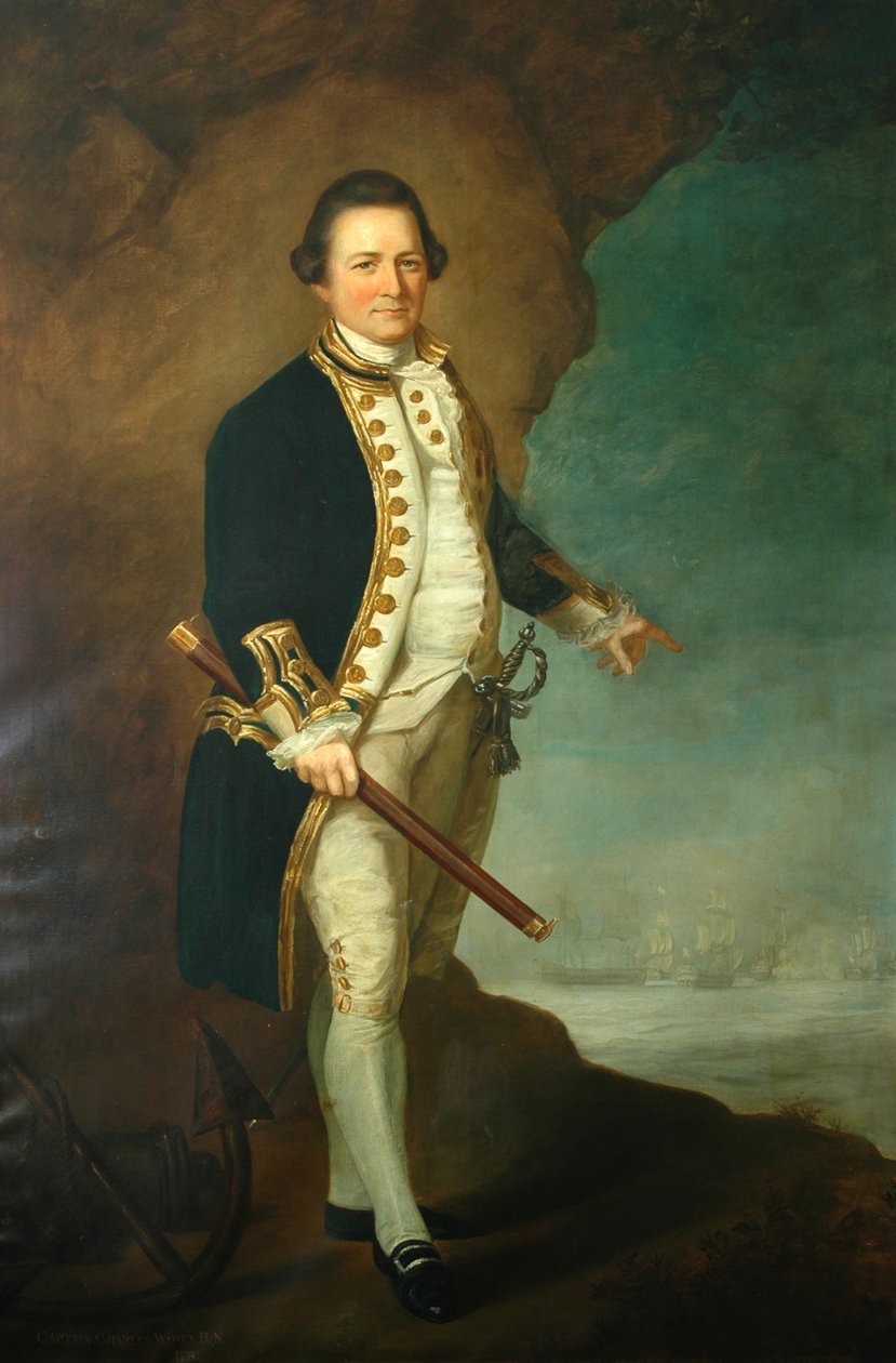 Bolling Hall Kaptanı Wood, 1770 by Dominic Serres