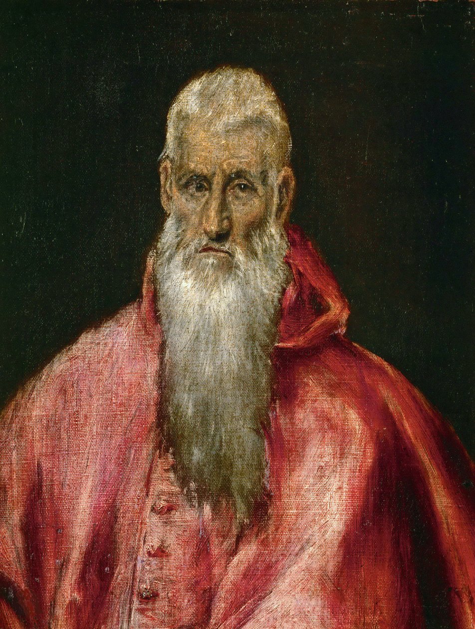 Aziz Jerome Kardinal olarak, yaklaşık 1600-1610. by Dominico El Greco