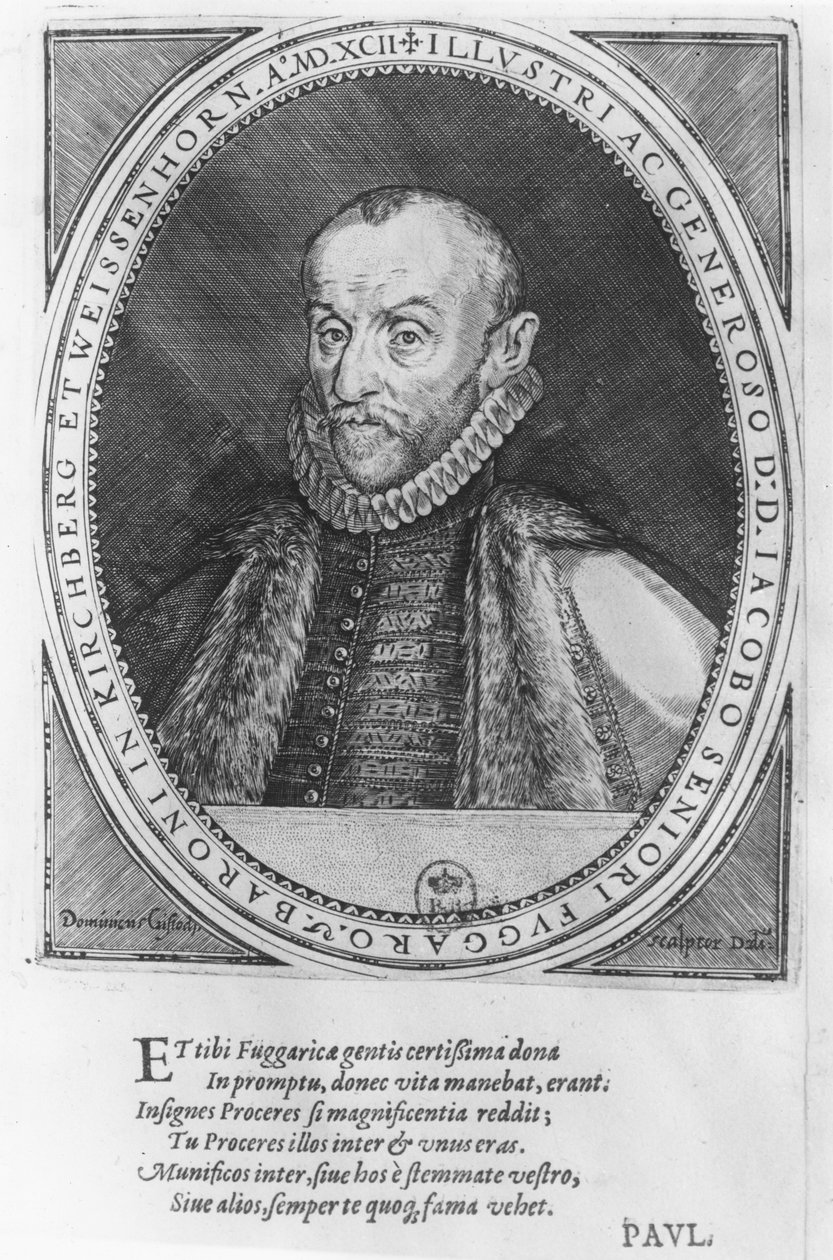 Jakob Fugger, 1592  by Dominicus or Custodis Custos