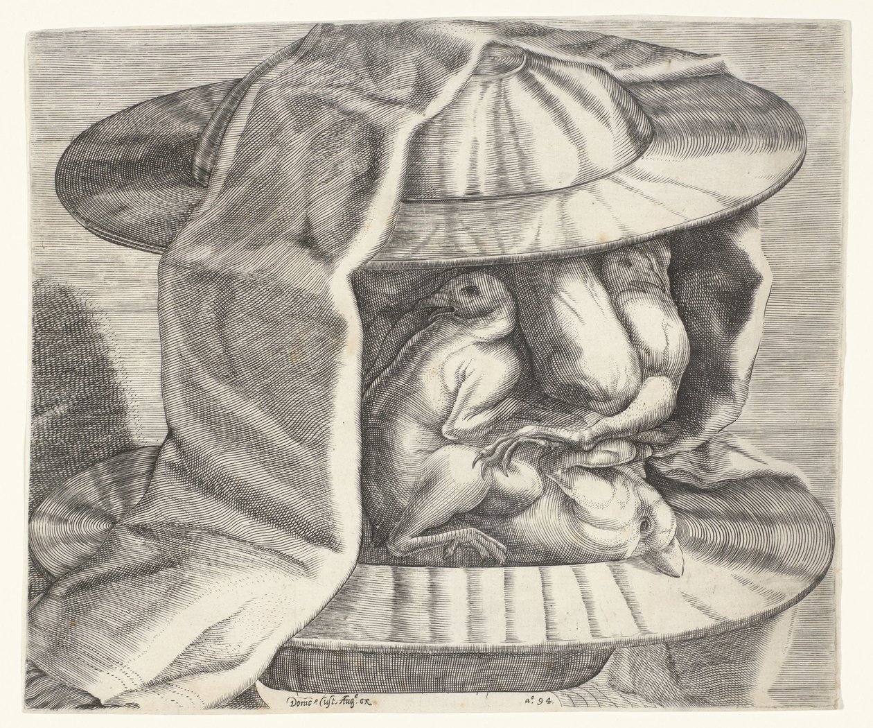 Arcimboldo Tarzında Kasklı Grotesk Bir Kafa Arcimboldo tarzında miğferli grotesk bir kafa by Dominicus Custos