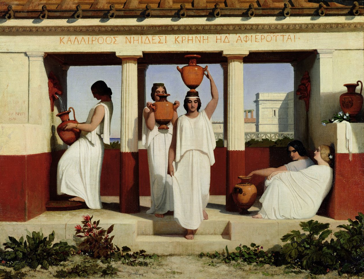 Çeşmedeki Yunan Kadınları, 1841 by Dominique Louis Papety