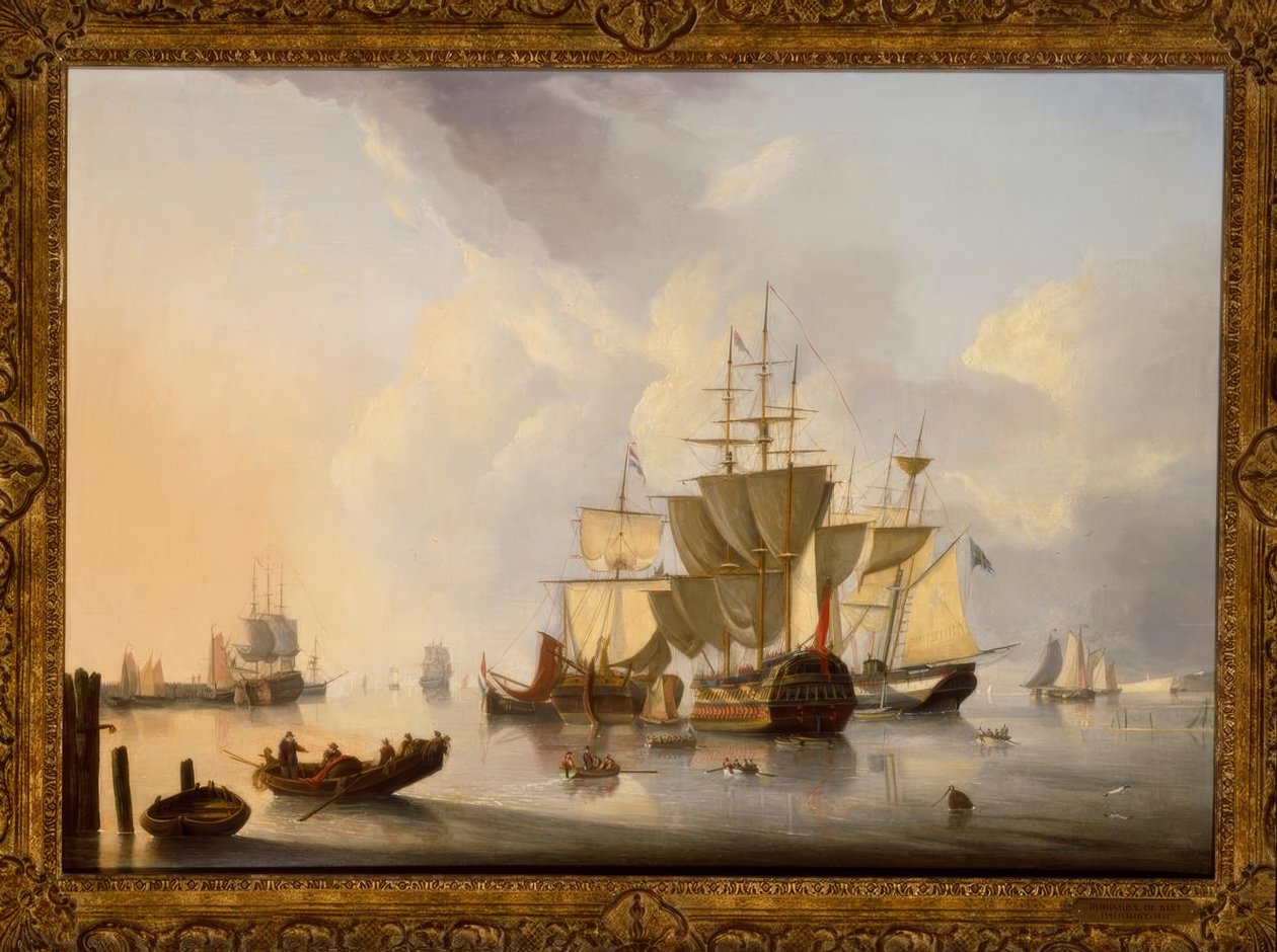 İngiliz iki katlı / resim, 1829, v. D. de Bast by Dominique de Bast