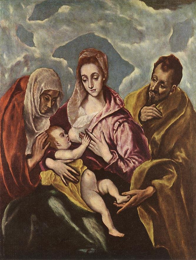 Aziz Anne ile Kutsal Aile by El Greco