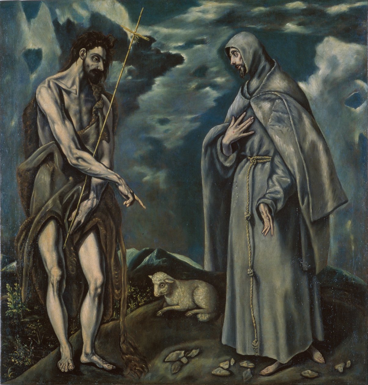 Aziz Vaftizci Yahya ve Assisili Aziz Francis by El Greco