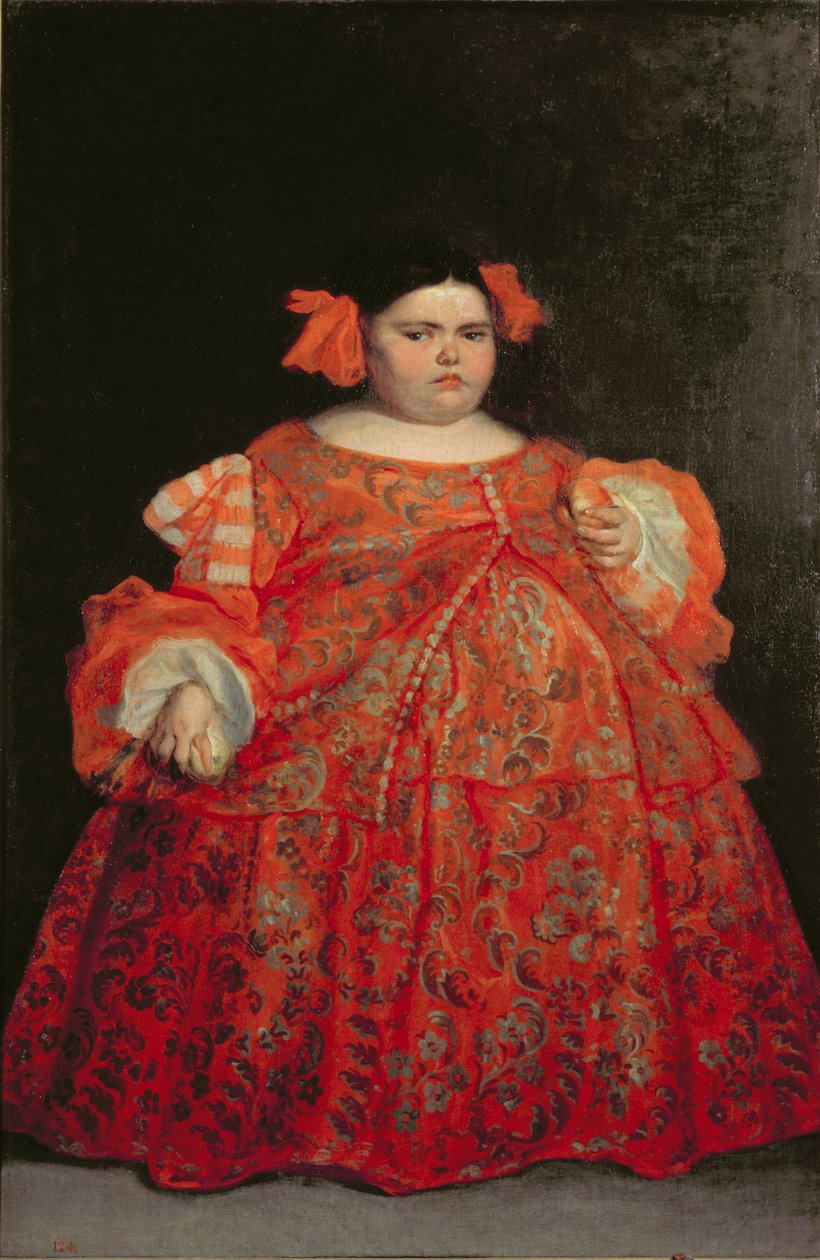 Eugenia Martinez Vallejo, La Monstrua olarak anılır by Don Juan Carreno de Miranda