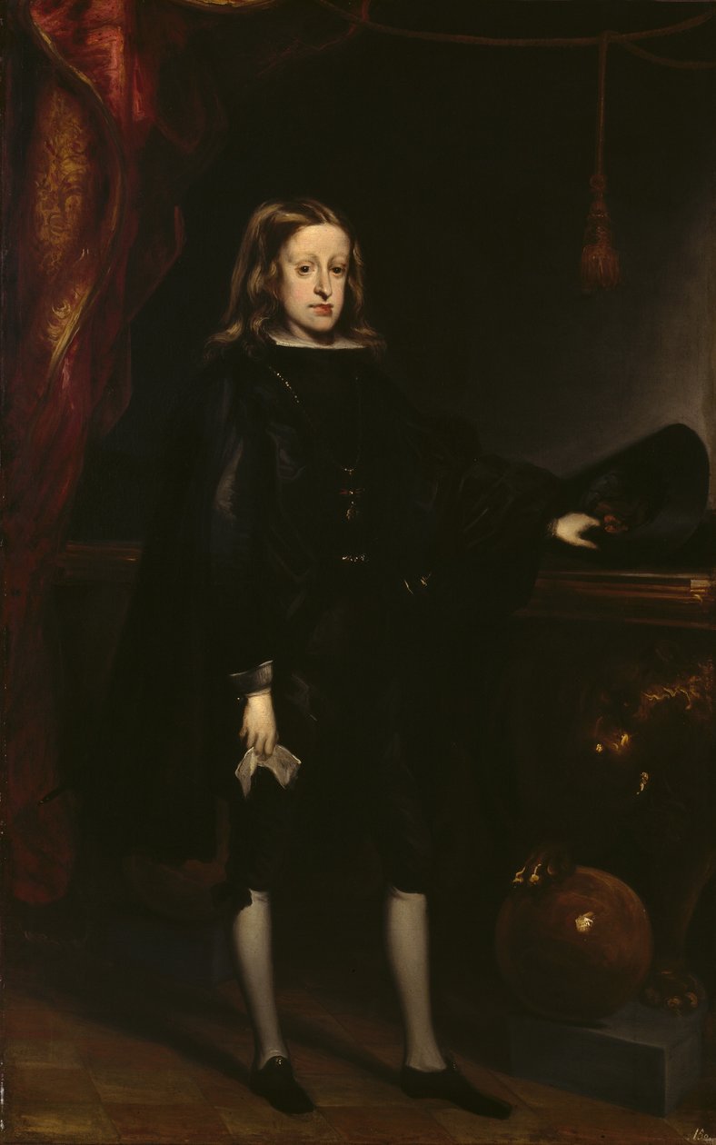 Charles II, İspanya Kralı, c.1673 (tuval üzerine yağlıboya) by Don Juan Carreno de Miranda