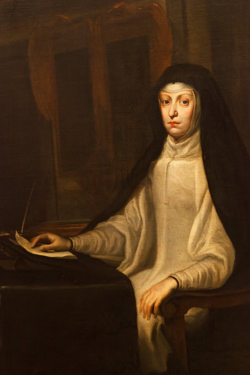 Avusturya Mariana (detay) by Don Juan Carreno de Miranda