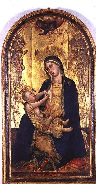 Madonna ve Çocuk (panelde öfke) by Don Silvestro dei Gherarducci