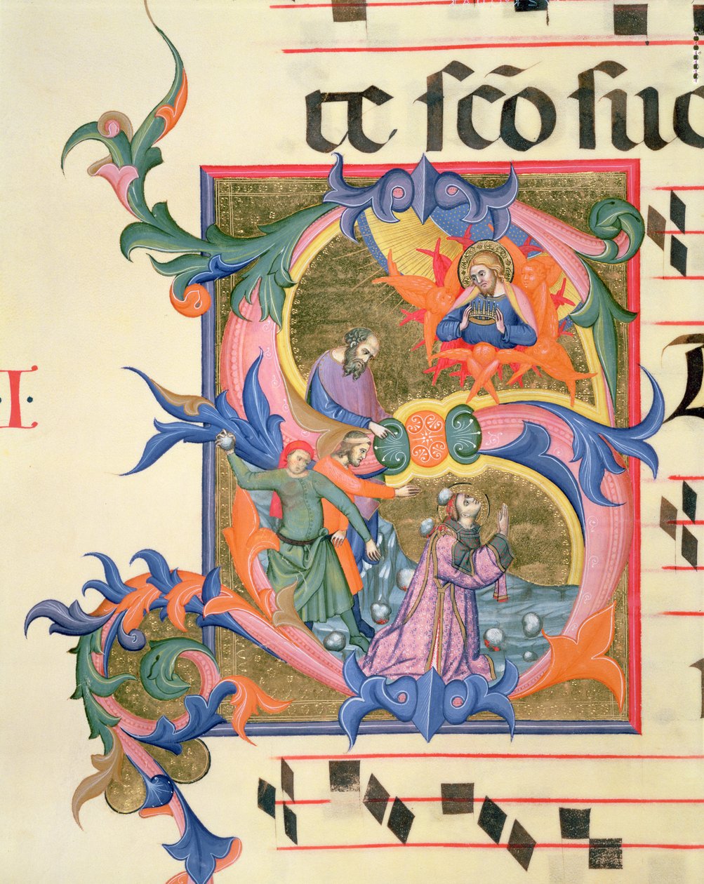 Ms 572 f.32v St. Stephen