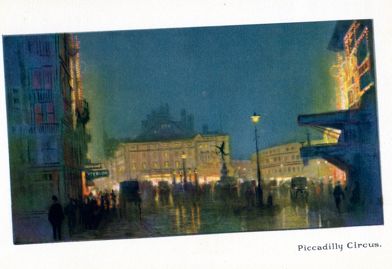 Piccadilly Circus, 'The New Lights o' London'dan, 1926'da yayınlandı by Donald Maxwell