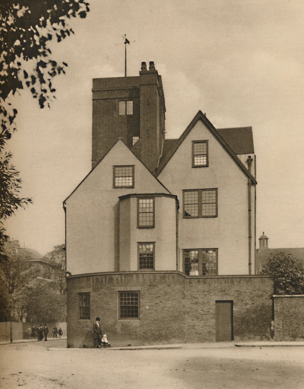 Canonbury Kulesi, Sosyal Klübe Dönüştürülmüş Eski Bir Malikane, c1935. by Donald McLeish