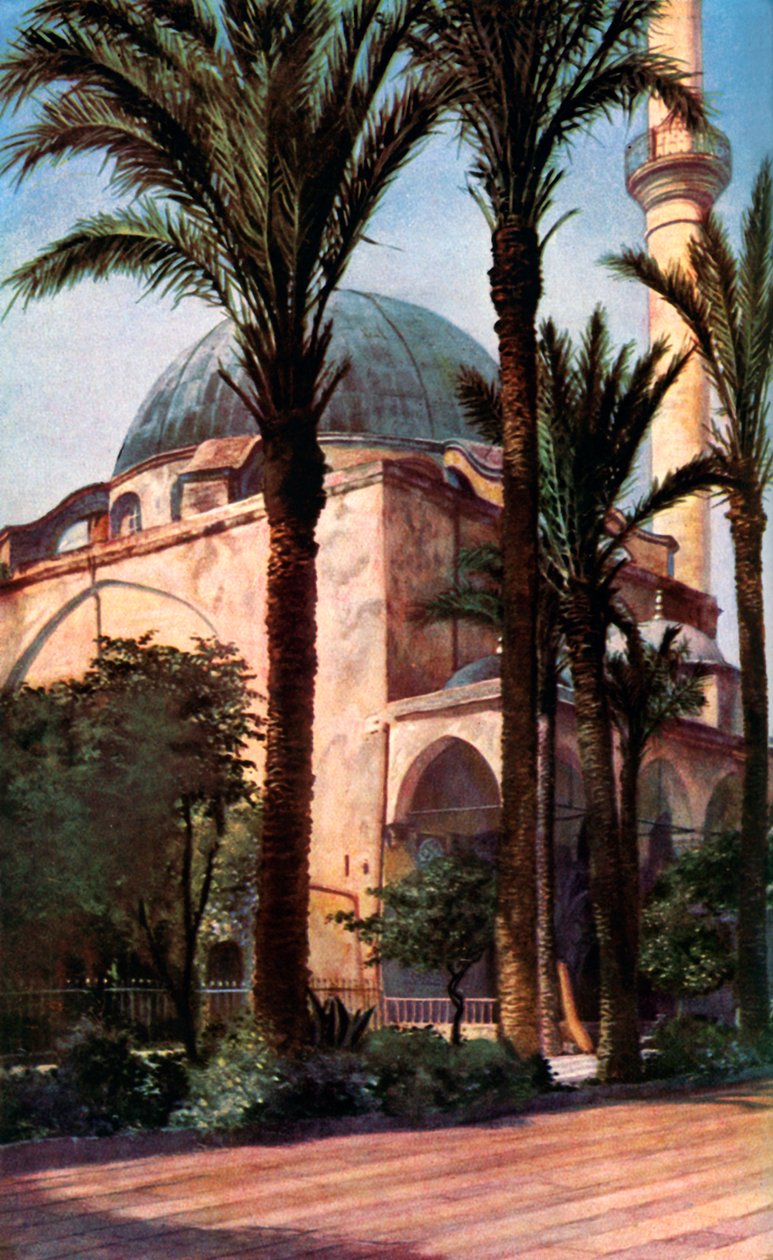 Cezzar Paşa Camii, Acre, Filistin, 1930