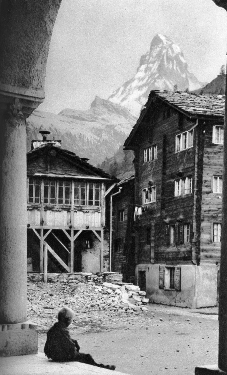 Matterhorn, Zermatt, İsviçre, c1924 by Donald McLeish