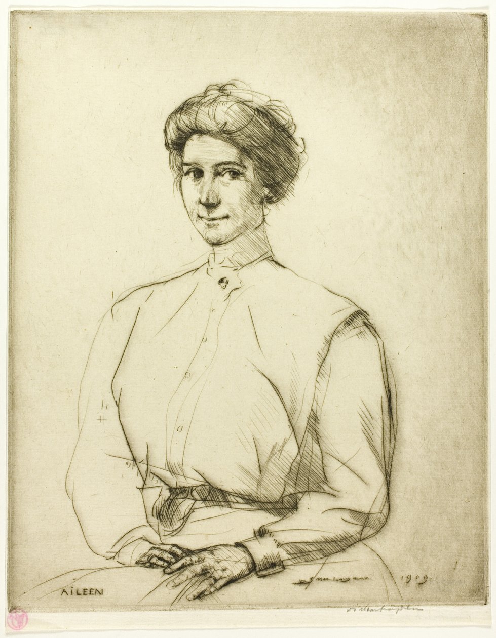 Bir Numaralı Drypoint: Portre by Donald Shaw MacLaughlan
