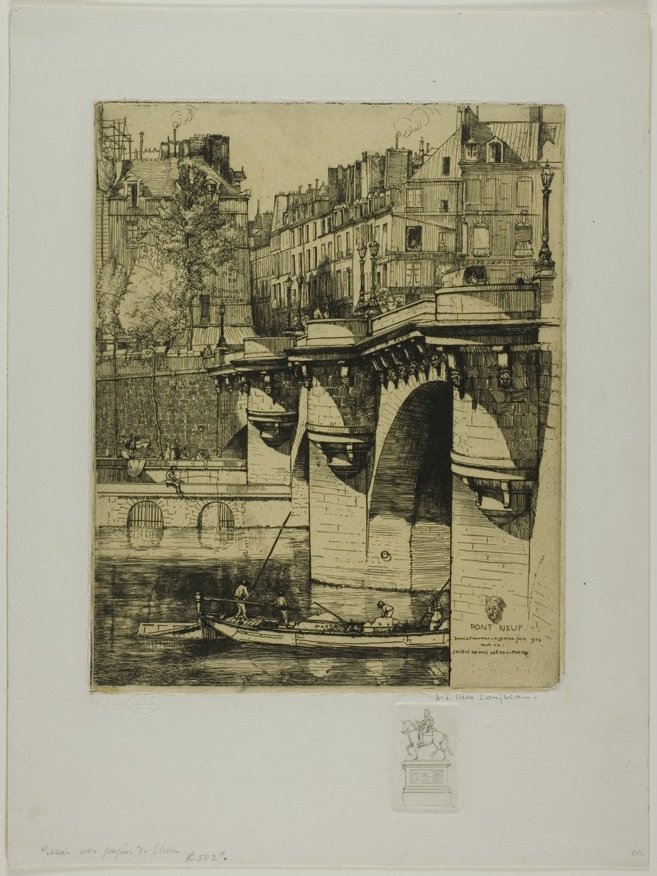 Pont Neuf, Paris by Donald Shaw MacLaughlan