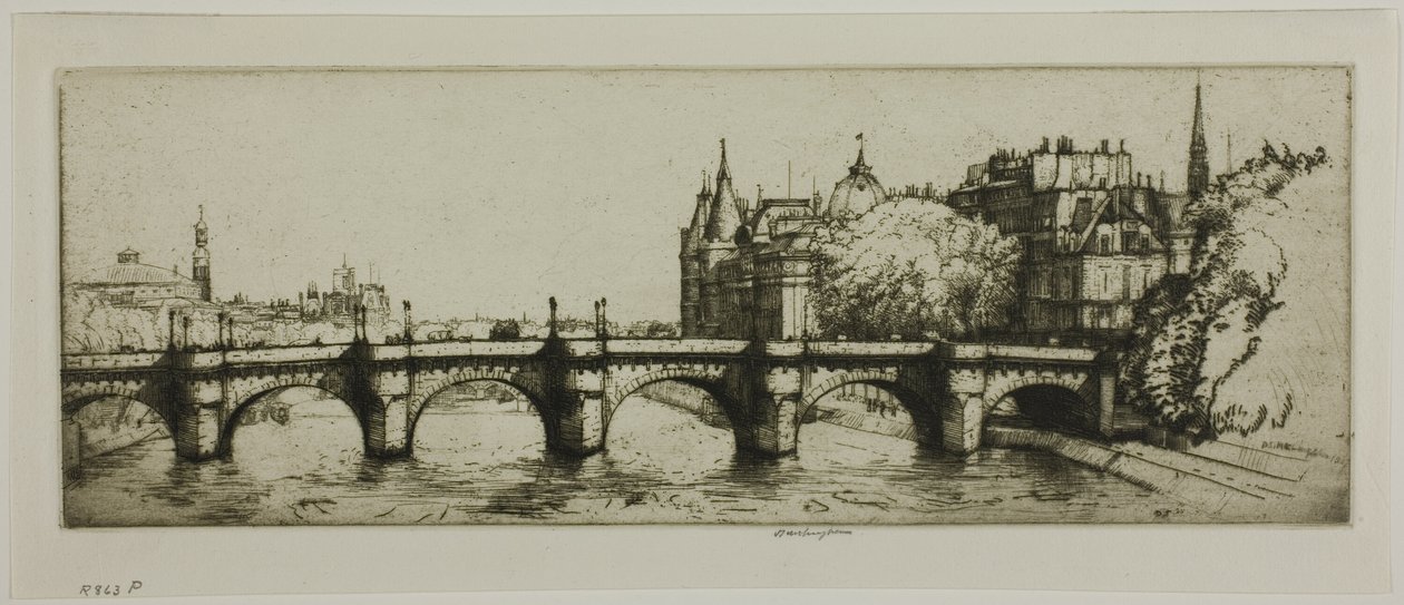 Pont Neuf, Paris by Donald Shaw MacLaughlan