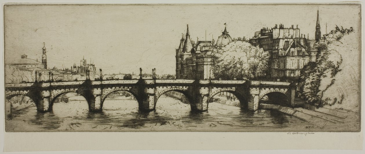 Pont Neuf, Paris by Donald Shaw MacLaughlan