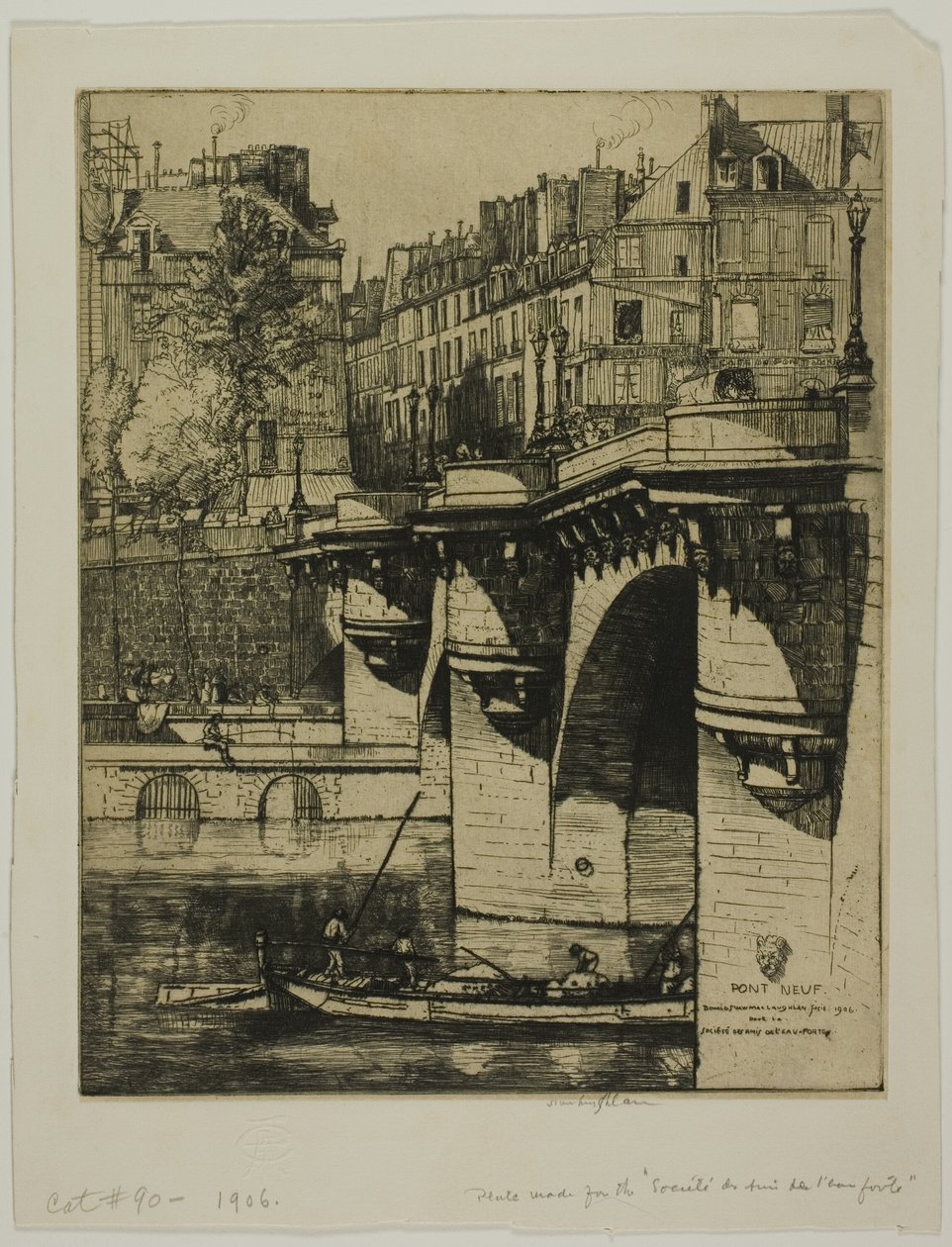 Pont Neuf, Paris by Donald Shaw MacLaughlan